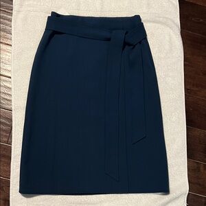 Ann Taylor Blue Belted Skirt